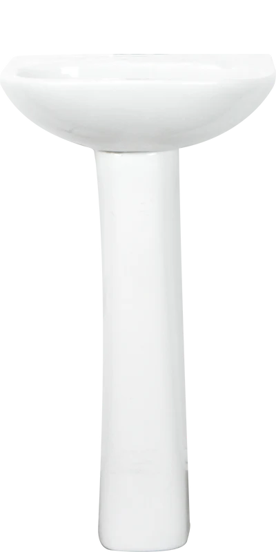 Lavabo De Pie Blanco - Cerámica Resistente, 65x52x20 Cm