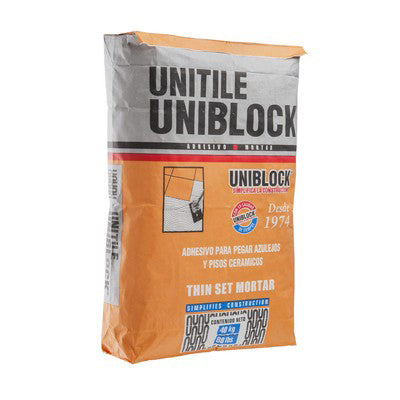 PEGA AZULEJO UNIBLOCK UNITILE GRIS 20 KG