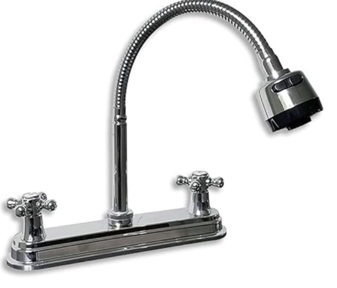 Comprar 08-K930 MEZCLADORA P/COCINA 8" CROMO CUELLO FLEXIBLE (E). Pisos y azulejos en México