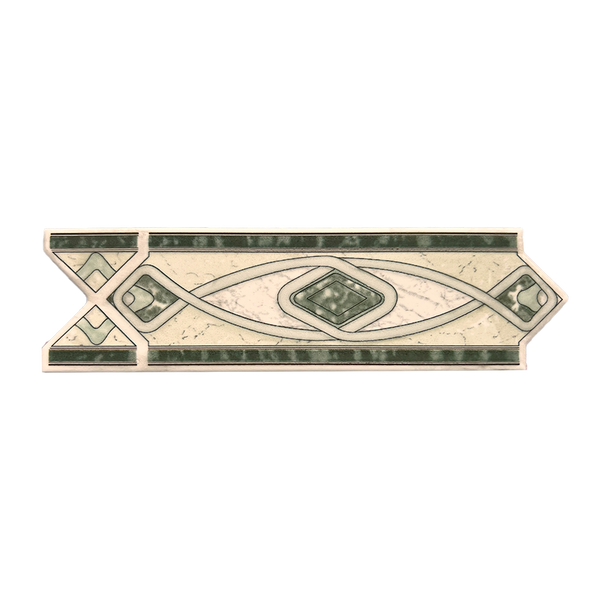 Comprar CENEFA LYON VERDE 6 CM X 20 CM PIEZA. Pisos y azulejos en México