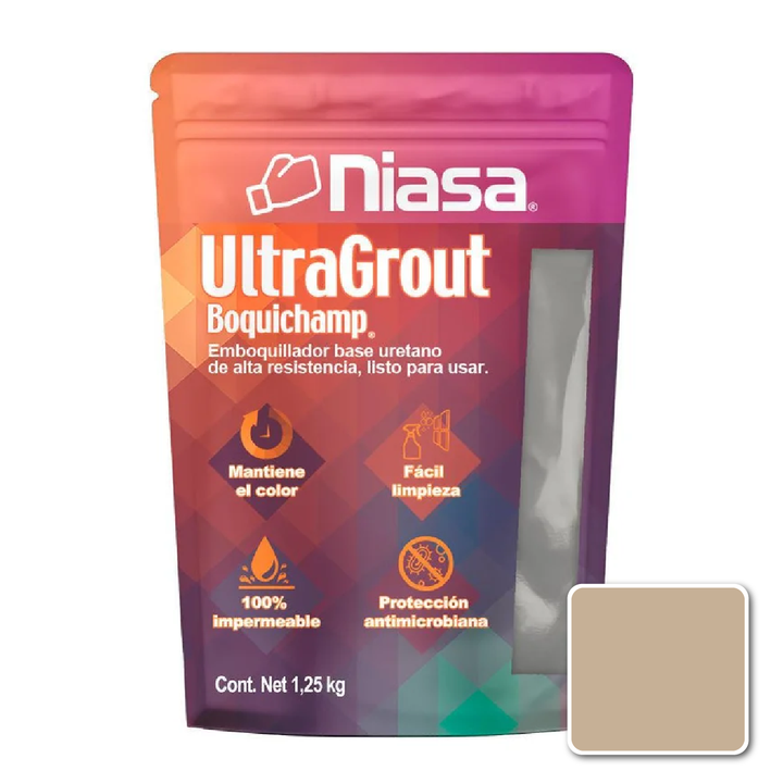 Comprar BOQUICHAMP ULTRAGROUT BEIGE 1.25 KG. Pisos y azulejos en México