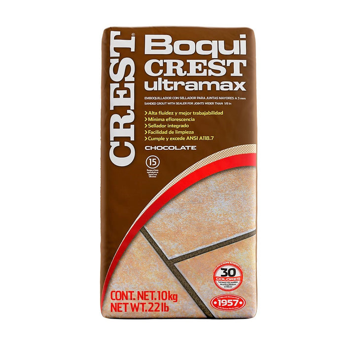 Comprar BOQUICREST CHOCOLATE ULTRAMAX 10 KG. Pisos y azulejos en México