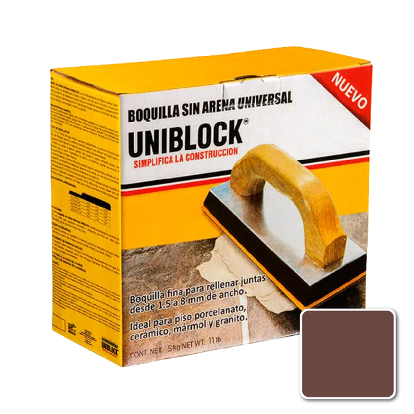 Comprar BOQUILLA UNIVERSAL CHOCOLATE S/ARENA CAJA 5KG. Pisos y azulejos en México