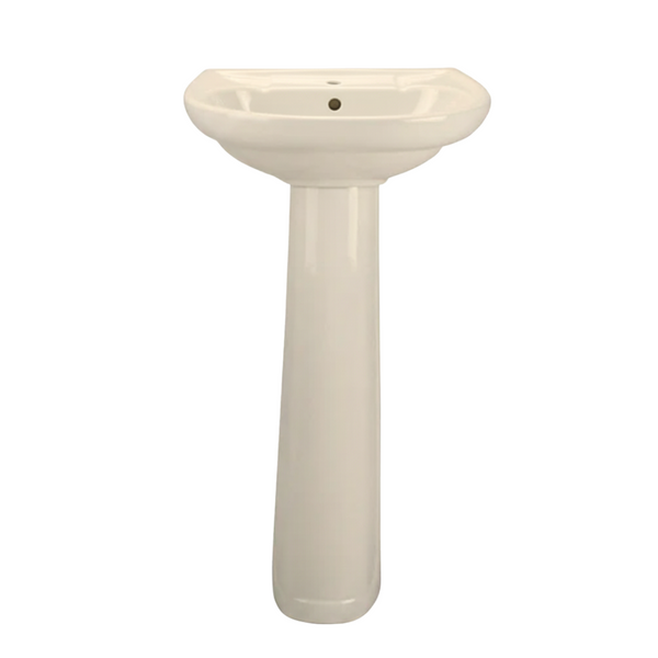 LAVABO Y PEDESTAL CORONA CIVIC HUESO