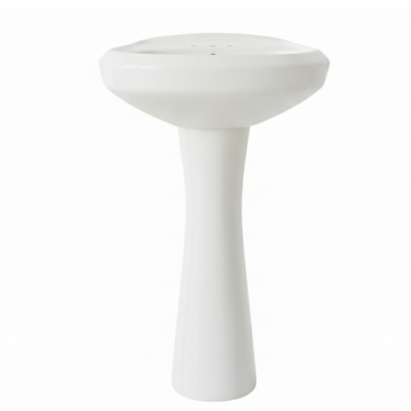 FUENTE Y PEDESTAL CORONA VIENNA 4" BLANCO