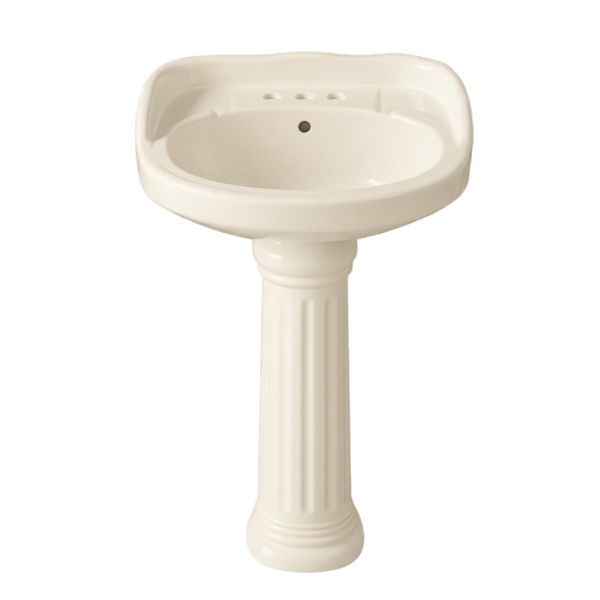 FUENTE Y PEDESTAL CERAMOSA ROMANO MARFIL (Calidad única)*