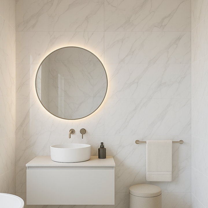Comprar MURO VITROMEX NAPA BLANCO/MARMOL BRILLO 36 CM X 50 CM. Pisos y azulejos en México