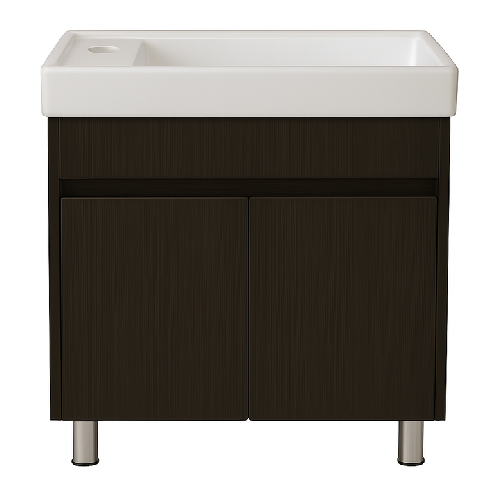Comprar TOCADOR TATTO MEL 50X30 CHOCOLATE OVALIN BLANCO. Pisos y azulejos en México