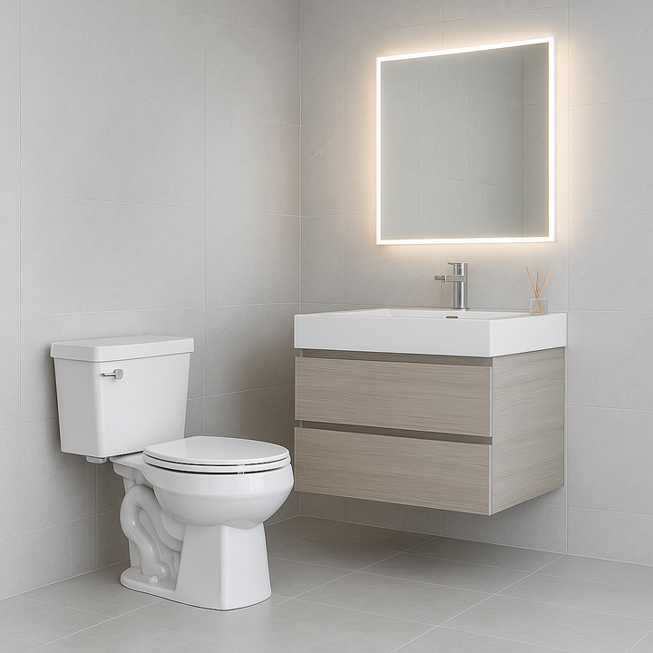 Comprar WC FLORENCIA (N) BLANCO CERAMOSA (Calidad única)*. Pisos y azulejos en México