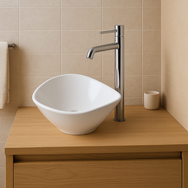 Comprar LV CASSINI LAVABO DE SOBREPONER SIN REBOS. BLANCO. Pisos y azulejos en México