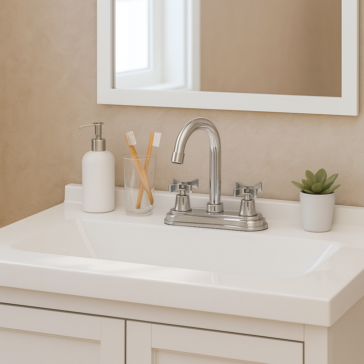 Comprar 4413 MEZCLADORA P/LAVABO TURIA CROMO. Pisos y azulejos en México