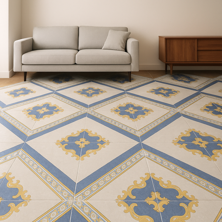 Comprar PISO VITROMEX AZTECA AZUL 35.7 CM X 35.7 CM. Pisos y azulejos en México