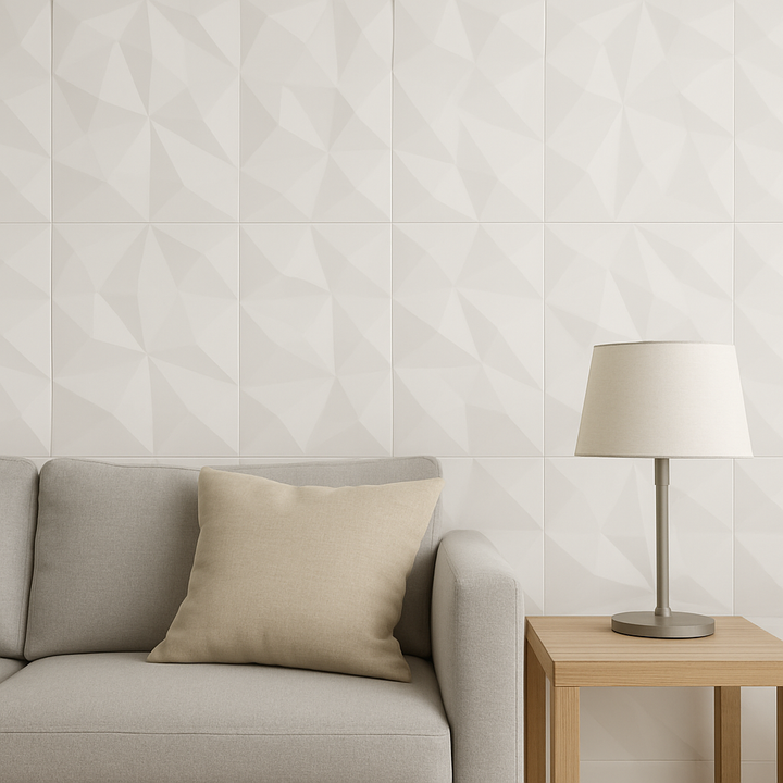 Comprar MURO DALTILE PRISMA ORIGAMI BLANCO 30 CM X 45 CM. Pisos y azulejos en México