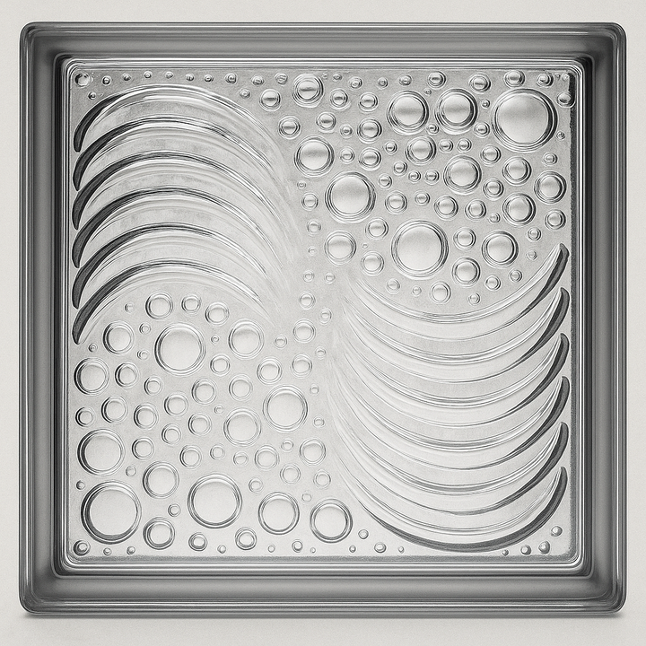 Comprar VITROBLOCK 19 CM X 19 CM OCEAN/ SEA WAVE (FONCER). Pisos y azulejos en México