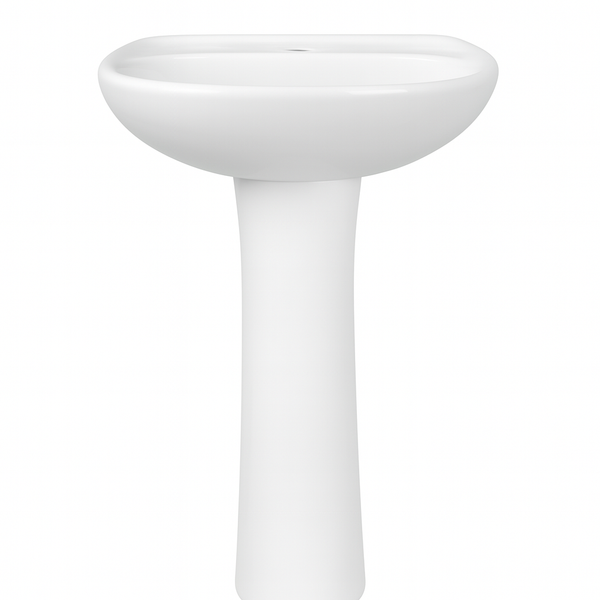 LAVABO Y PEDESTAL CERAMOSA COMFORT BLANCO (Calidad única)*