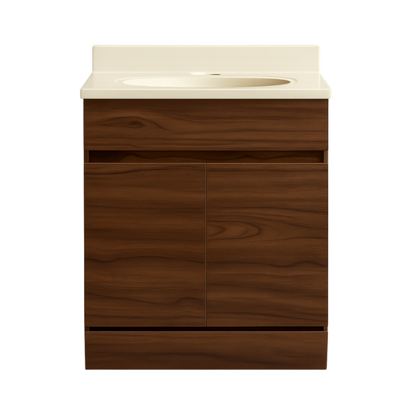 TOCADOR KATIA MEL. 63X47 NOGAL TERRACOTA OVALIN HUESO