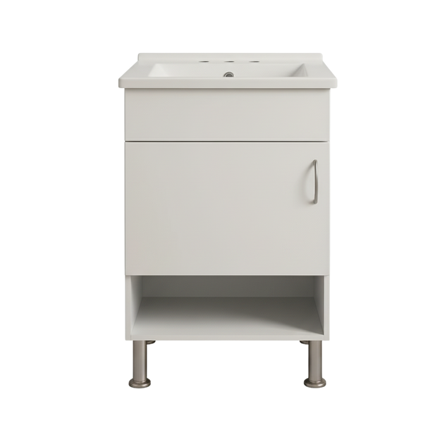 TOCADOR JAZMIN 48 CM X 43 CM BLANCO ALTO BRILLO CON OVALIN