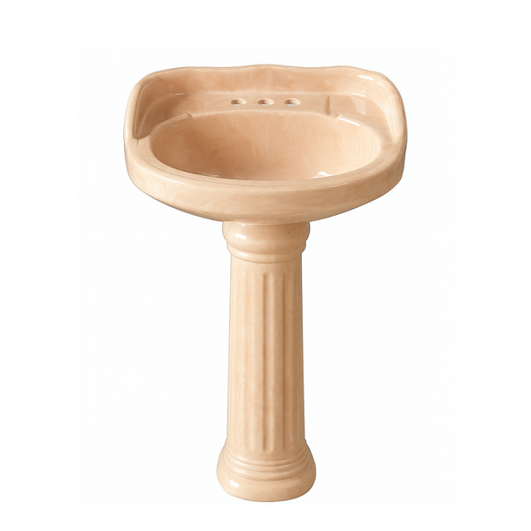 FUENTE Y PEDESTAL CERAMOSA ATENAS MARMOL ROSA CAL.UNICA