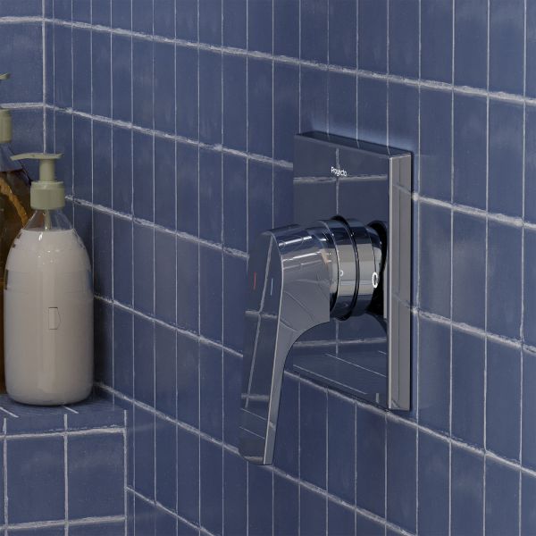 Comprar MOR-QA-01 MONOMANDO P/REGADERA QUADRATTA S/DESVIADOR CROMO. Pisos y azulejos en México