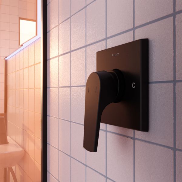 Comprar MOR-QA-01-EB MONOMANDO P/REGADERA QUADRATTA S/DESVIADOR EBANO. Pisos y azulejos en México