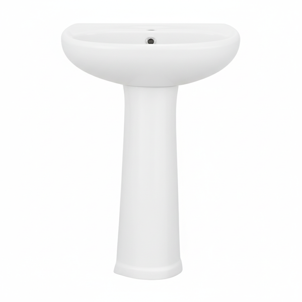 FUENTE Y PEDESTAL CERAMOSA CLASSIC BLANCO (Calidad única)*