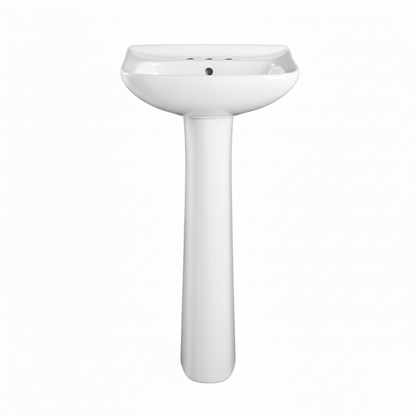 LAVABO Y PEDESTAL KISSON PREMIER BLANCO (COMERCIAL) – SET