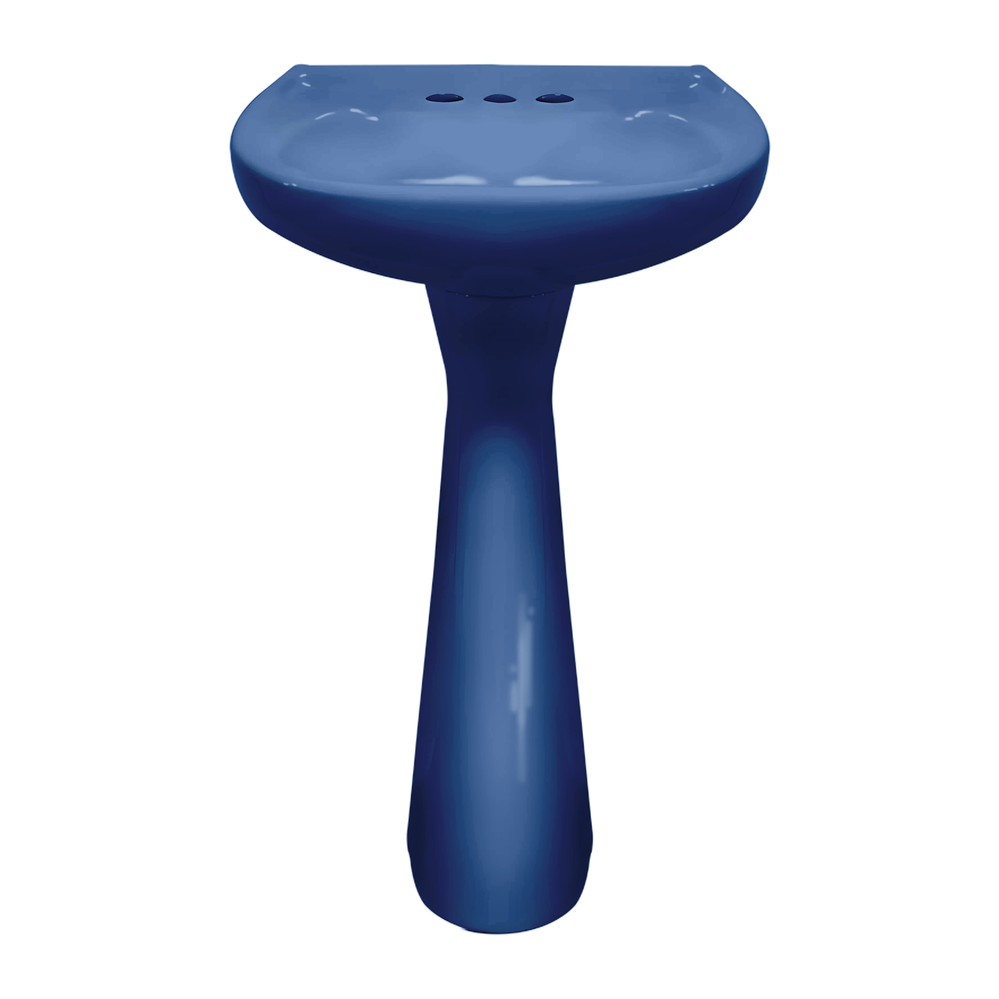 LAVABO Y PEDESTAL CATO JAZMIN AZUL COLONIAL (Calidad única)* de CATO ...