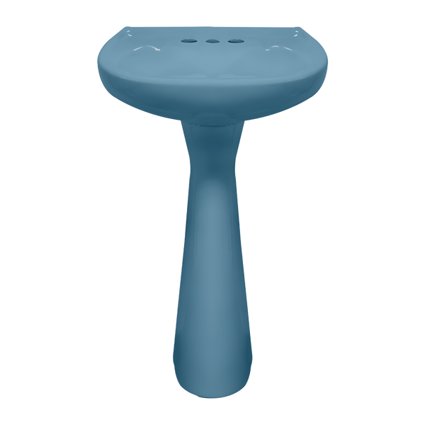 LAVABO Y PEDESTAL JAZMIN AZUL HOLANDA (Calidad única)*