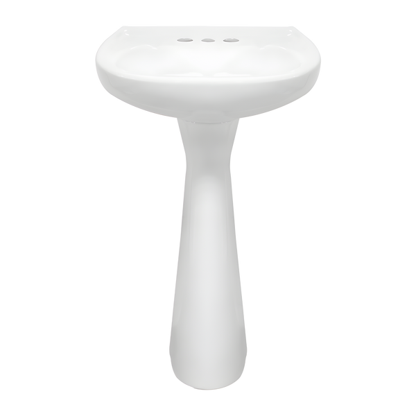LAVABO Y PEDESTAL JAZMIN BLANCO (Calidad única)*