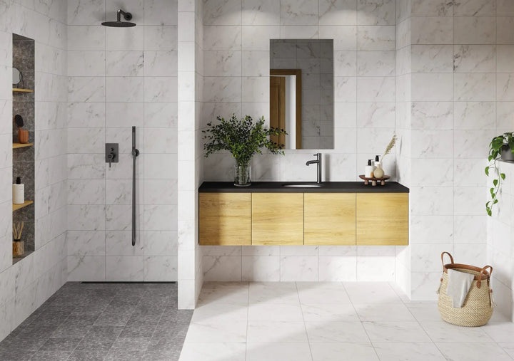 Comprar PISO MARMOL ABADEZA 36 CM X 36 CM BLANCO (SEGUNDA) CAJA 2.01 M2. Pisos y azulejos en México