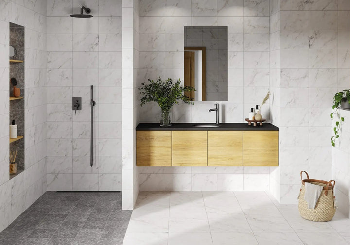 Comprar MURO LAMOSA MARMOL ABADEZA BLANCO 20.6 CM X 30.8 CM. Pisos y azulejos en México