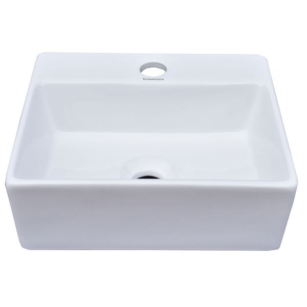 Comprar PL010 LAVABO ENZA RECTANGULAR BLANCO. Pisos y azulejos en México