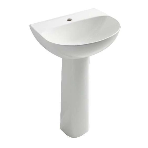 Comprar LAVABO Y PEDESTAL MANANTIAL BLANCO. Pisos y azulejos en México