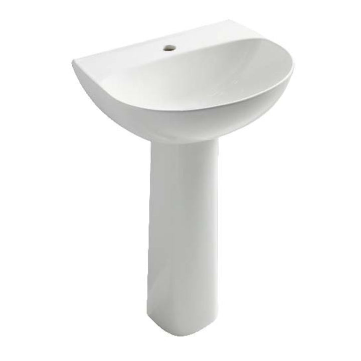 Comprar LAVABO Y PEDESTAL MANANTIAL BLANCO. Pisos y azulejos en México