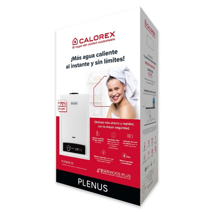 Comprar CALOREX INSTANTANEO PLENUS 13 L/min GAS LP. Pisos y azulejos en México
