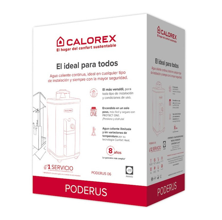 Comprar CALOREX PODERUS DE PASO 6 L/MIN. GAS LP. Pisos y azulejos en México