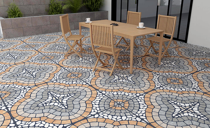 Comprar PISO TECNOPISO ROCK CLOVER GRIS 60 CM X 60 CM. Pisos y azulejos en México