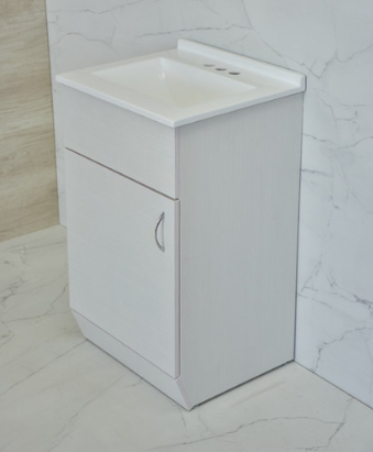 Comprar TOCADOR JAZMIN 48 CM X 43 CM BLANCO ALTO BRILLO CON OVALIN. Pisos y azulejos en México