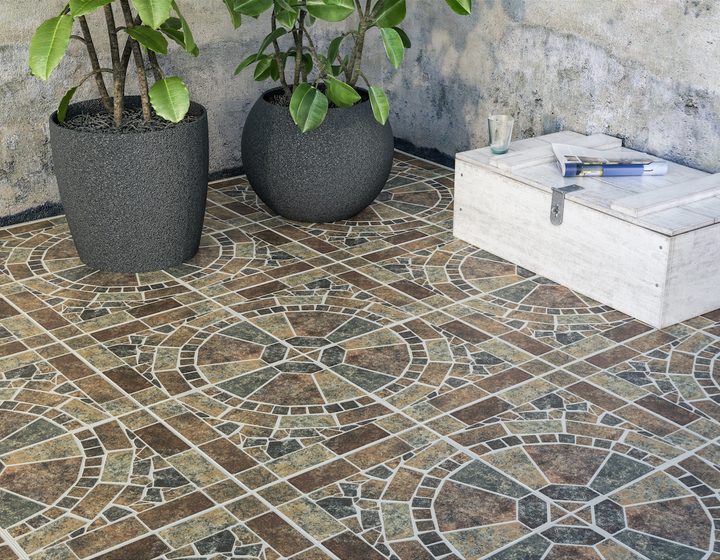 Comprar PISO DALTILE RIOJA GRJ1 MULTICOLOR 37 CM X 37 CM. Pisos y azulejos en México