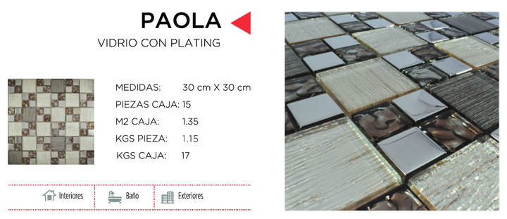 Comprar MALLA BOSNIA/PAOLA 1 PZA 30 CM X 30 CM. Pisos y azulejos en México