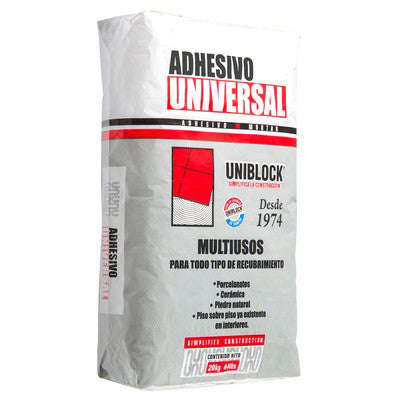 ADHESIVO UNIVERSAL UNIBLOCK BLANCO 20 KG